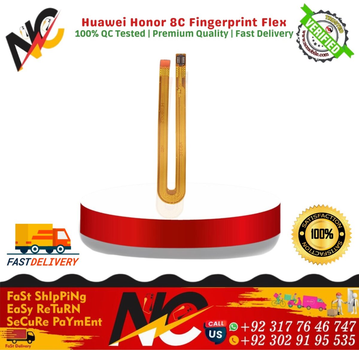 Huawei Honor 8C Fingerprint Flex 3