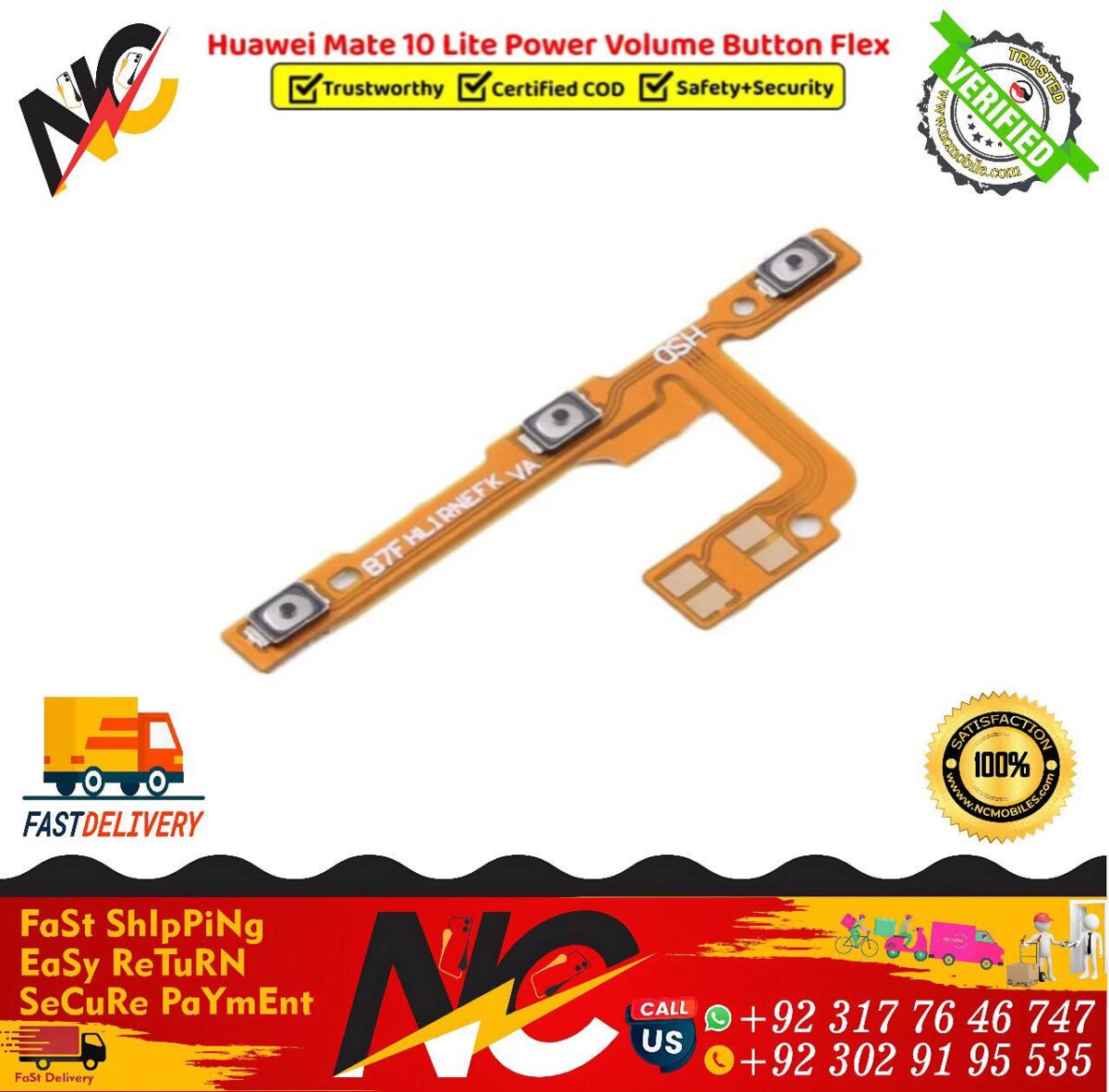 Huawei Mate 10 Lite Power Volume Button Flex 2