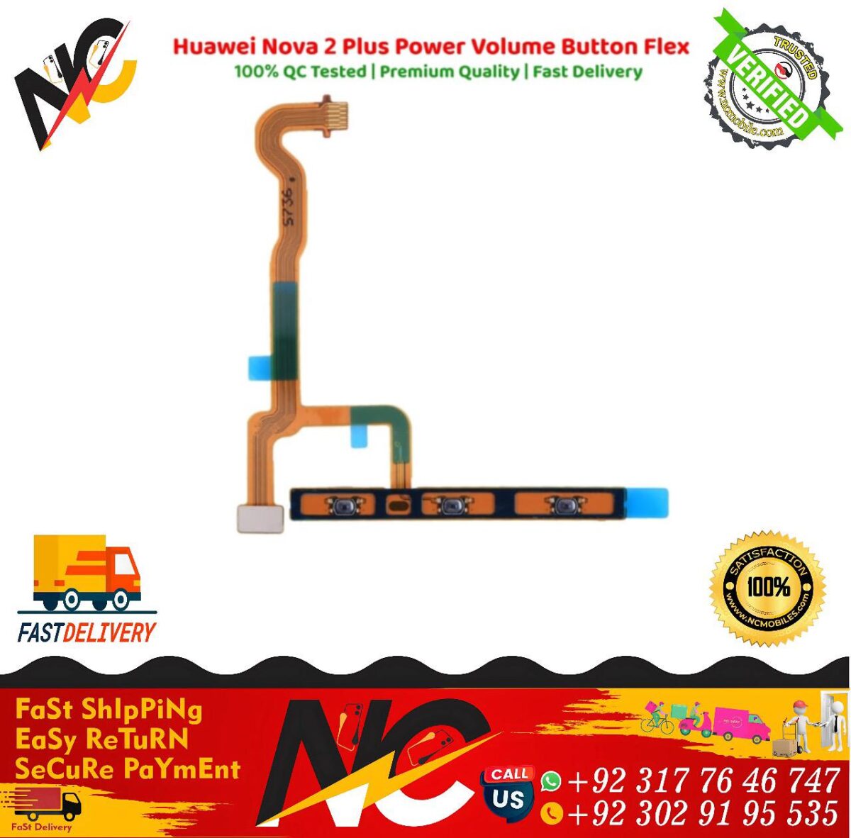 Huawei Nova 2 Plus Power Volume Button Flex