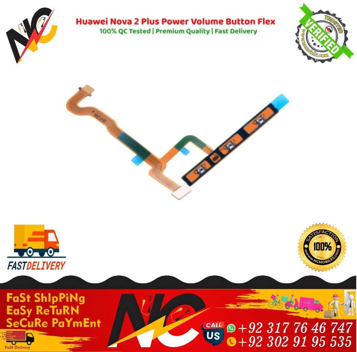 Huawei Nova 2 Plus Power Volume Button Flex 2
