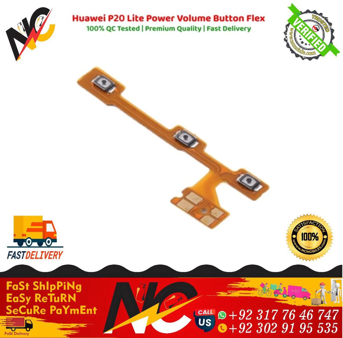 Huawei P20 Lite Power Volume Button Flex 1