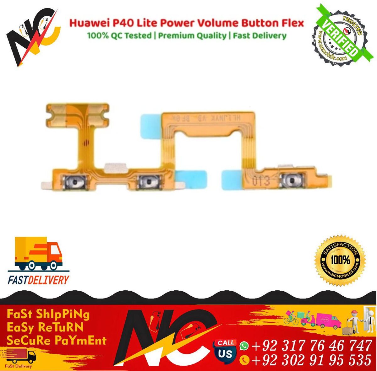 Huawei P40 Lite Power Volume Button Flex 1