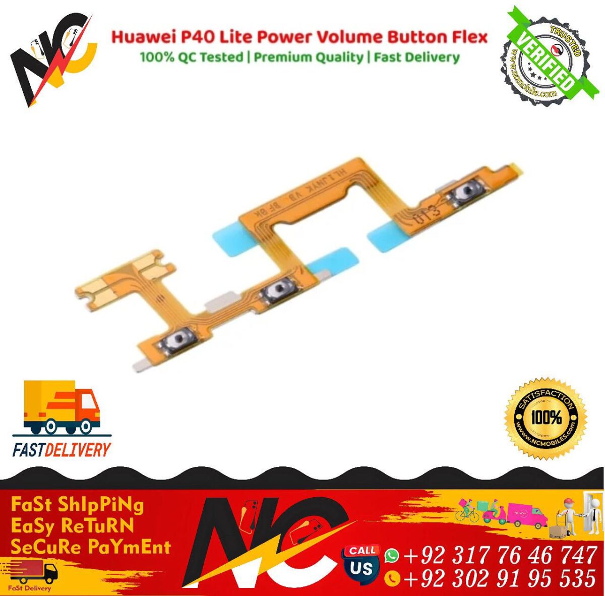 Huawei P40 Lite Power Volume Button Flex 2
