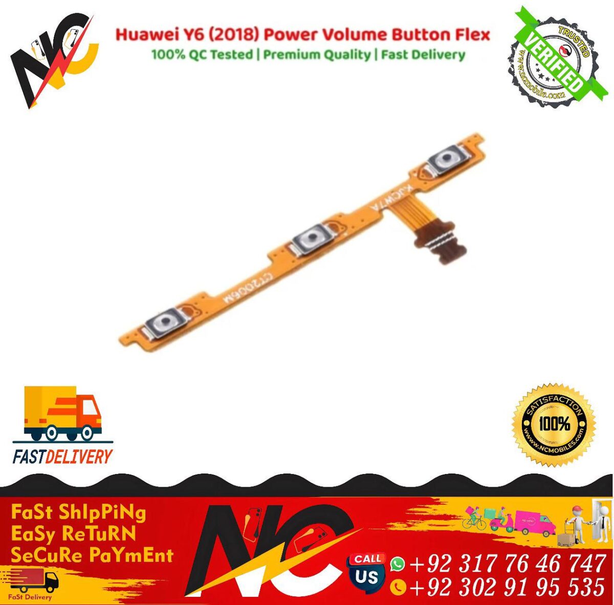 Huawei Y6 2018 Power Volume Button Flex 1