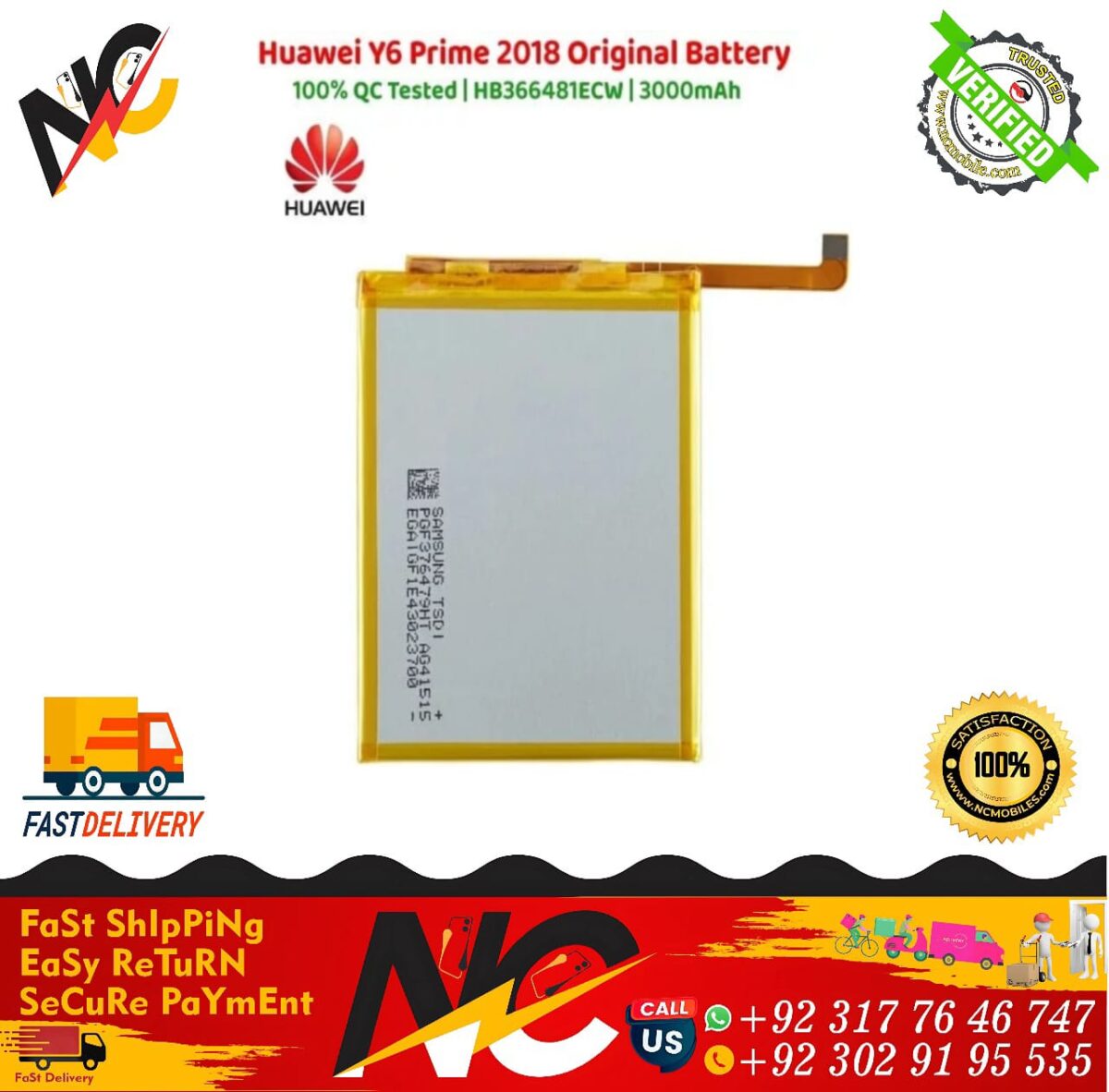 Huawei Y6 Prime 2018 Original Battery 2
