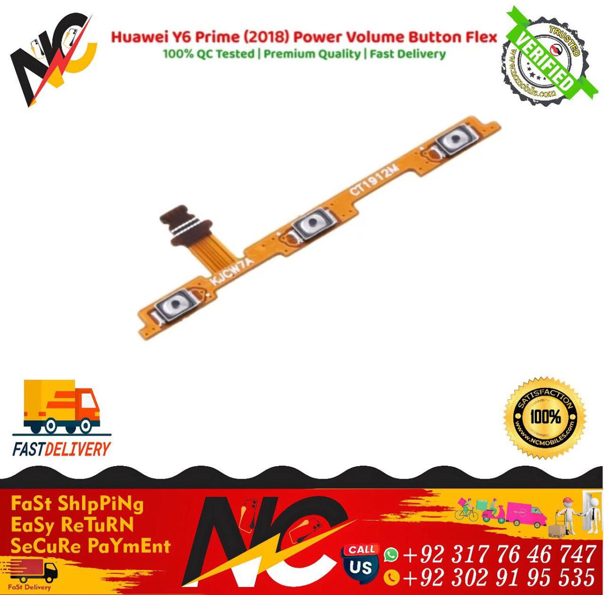 Huawei Y6 Prime 2018 Power Volume Button Flex 2