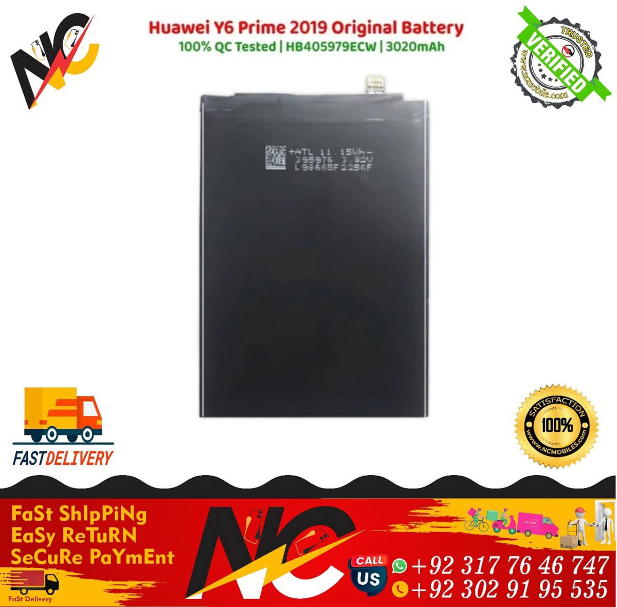 Huawei Y6 Prime 2019 Original Battery 2