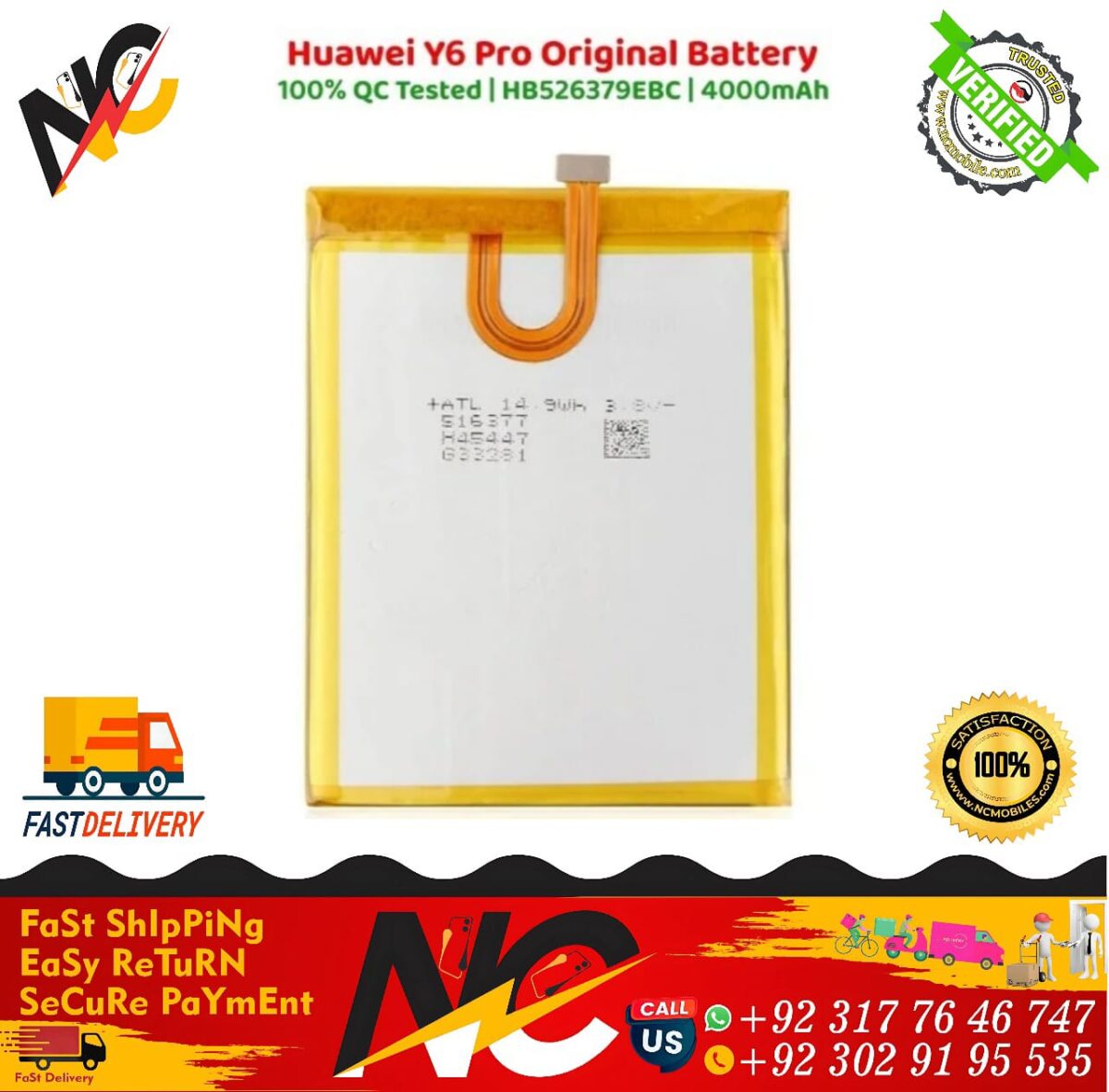 Huawei Y6 Pro Original Battery 2