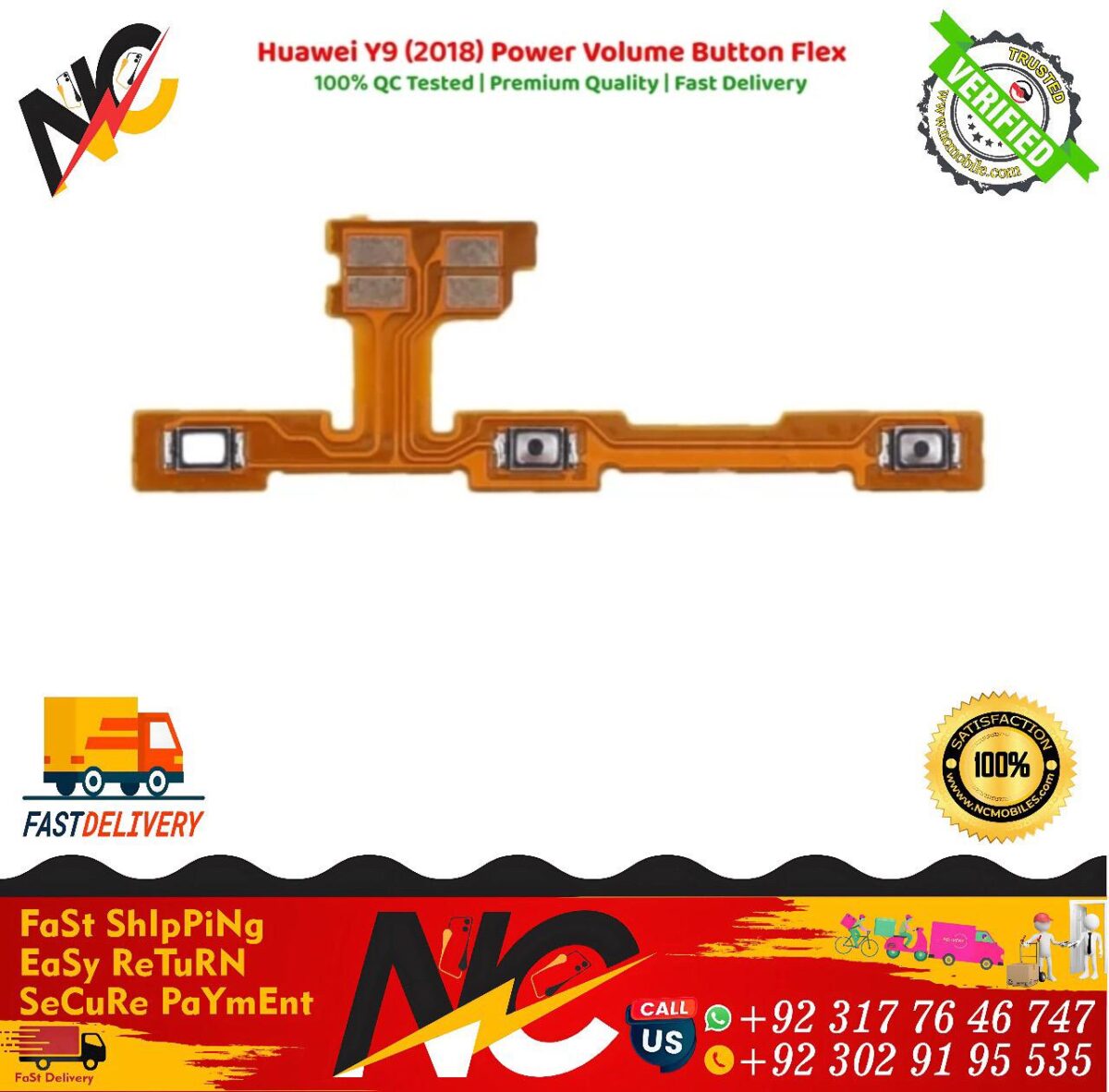 Huawei Y9 2018 Power Volume Button Flex 1