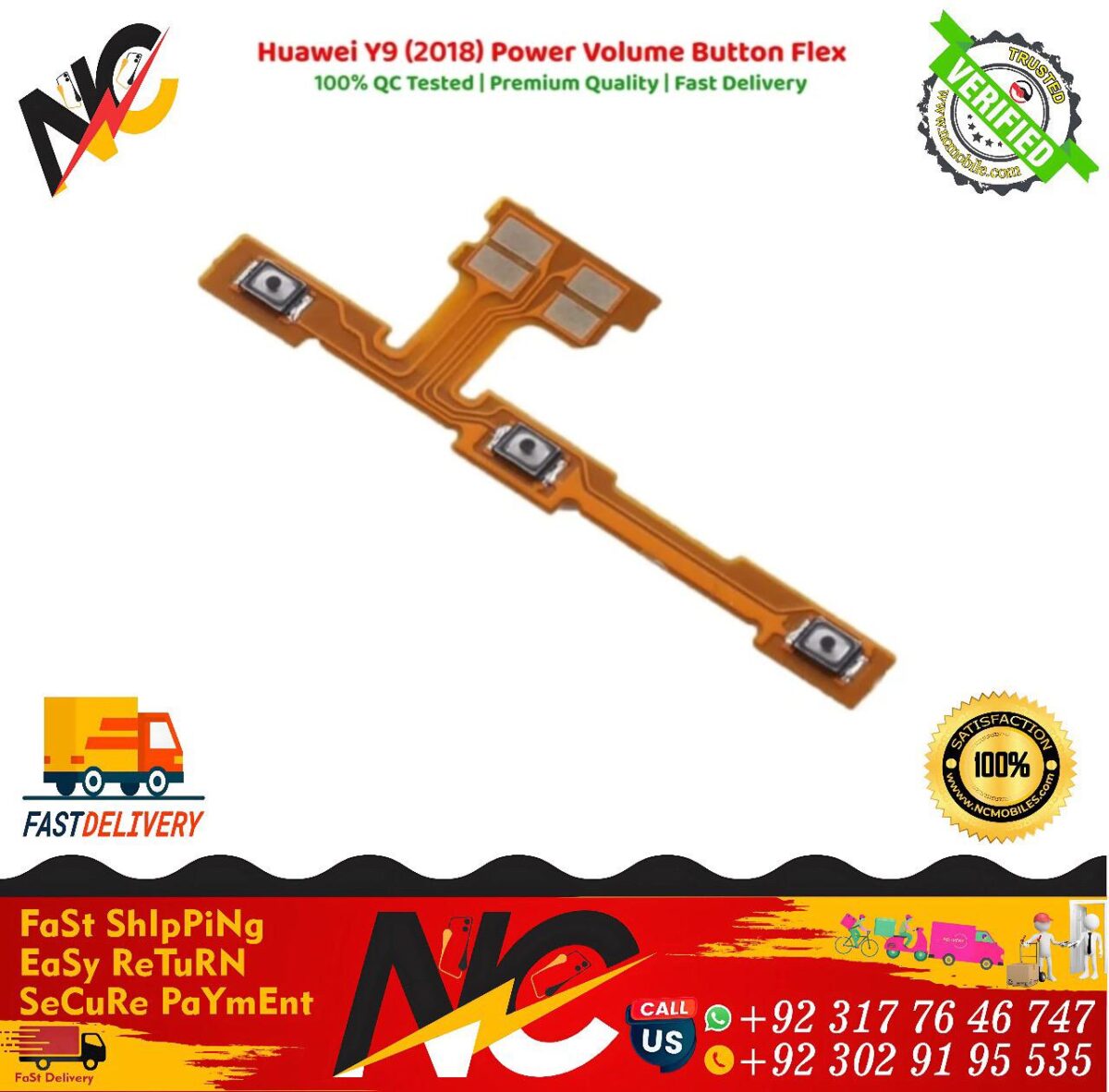 Huawei Y9 2018 Power Volume Button Flex