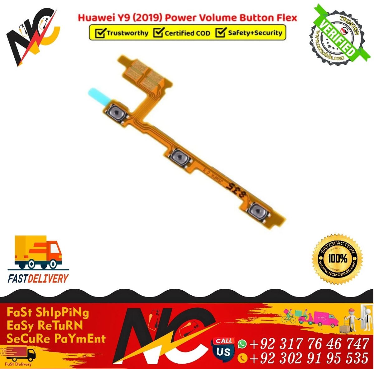 Huawei Y9 2019 Power Volume Button Flex 2