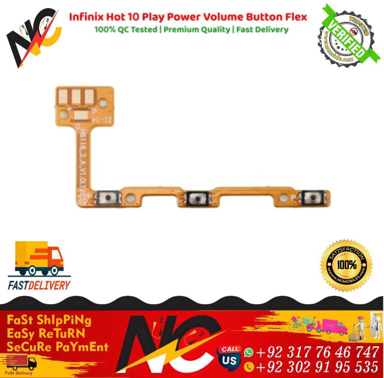 Infinix Hot 10 Play Power Volume Button Flex