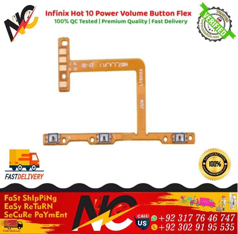 Infinix Hot 10 Power Volume Button Flex
