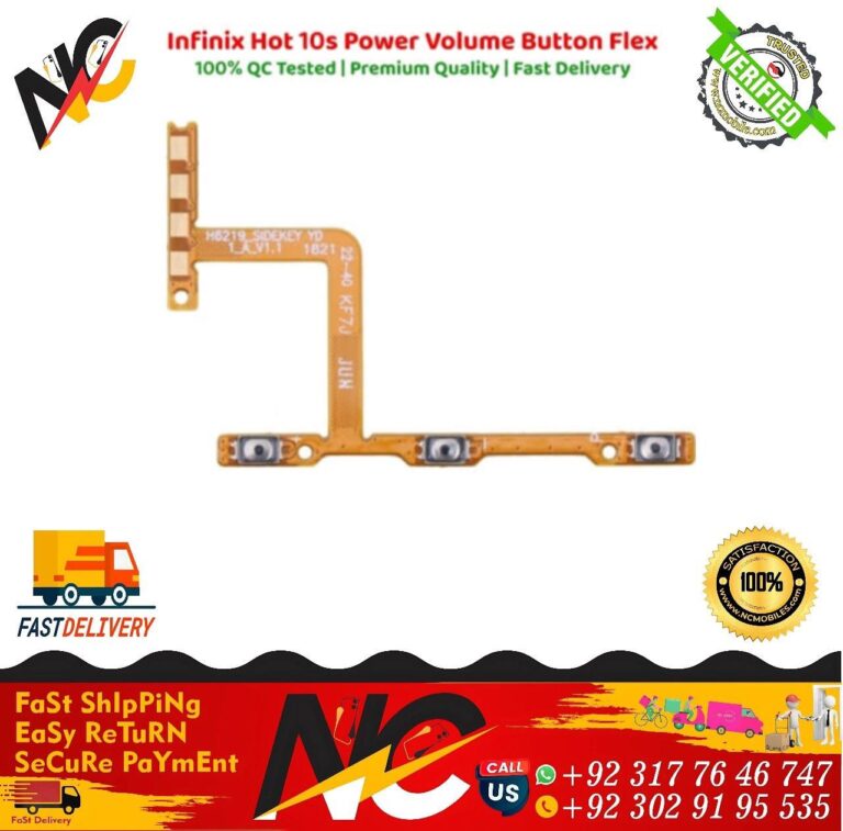 Infinix Hot 10s Power Volume Button Flex