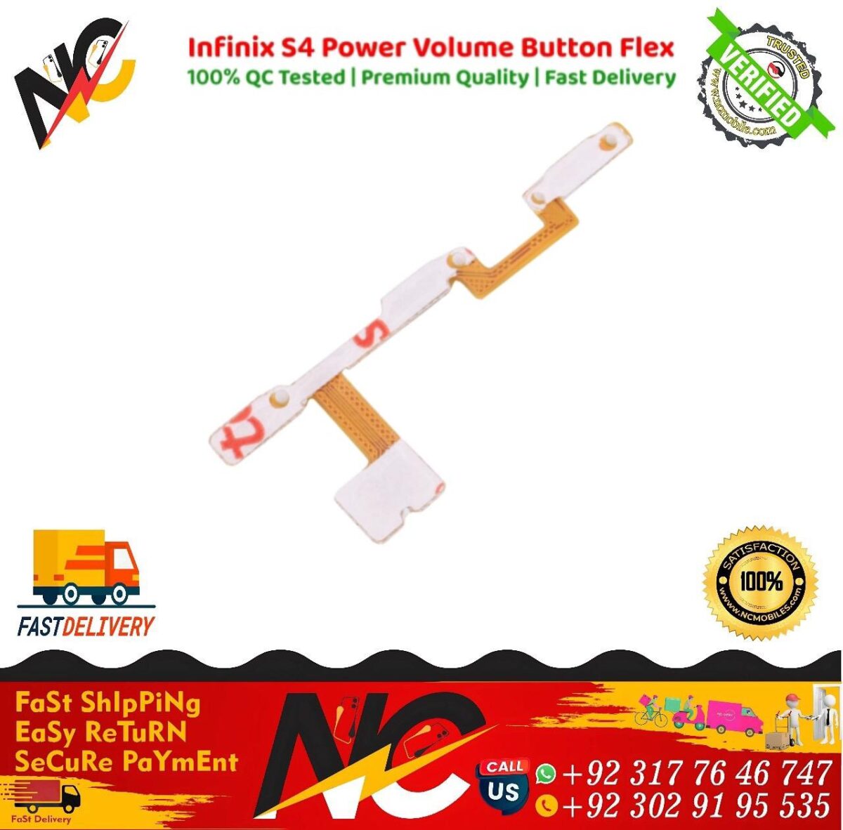 Infinix S4 Power Volume Button Flex 1
