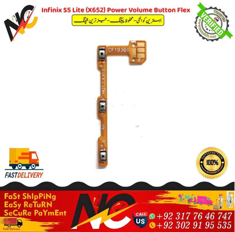 Infinix S5 Lite X652 Power Volume Button Flex
