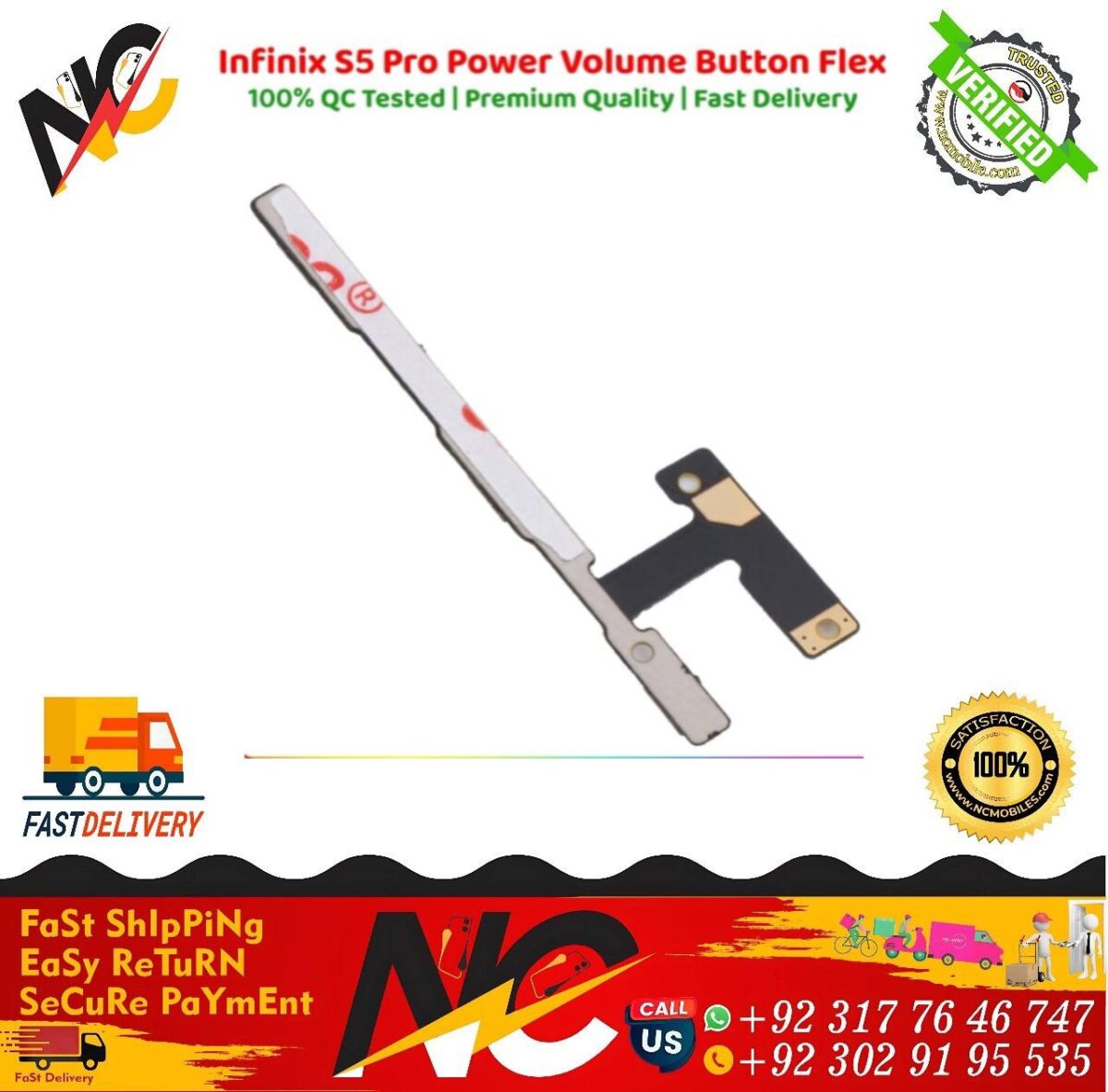 Infinix S5 Pro Power Volume Button Flex 1