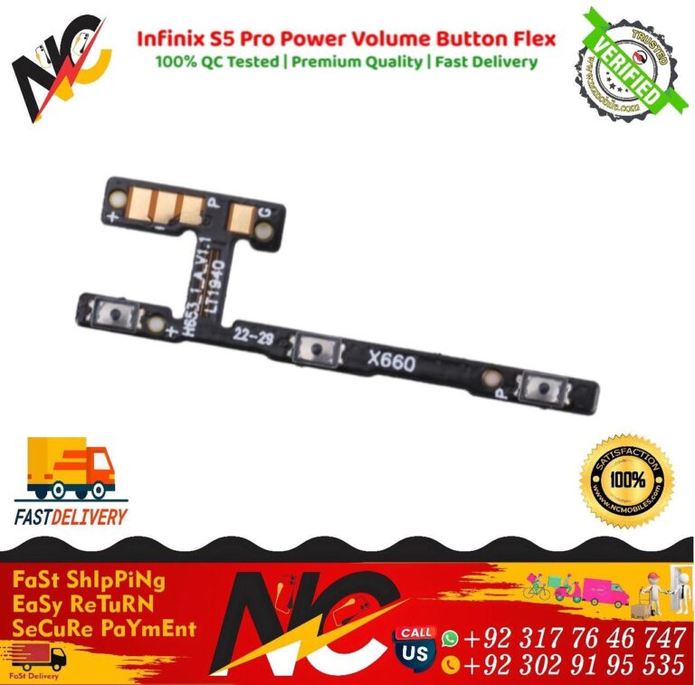 Infinix S5 Pro Power Volume Button Flex