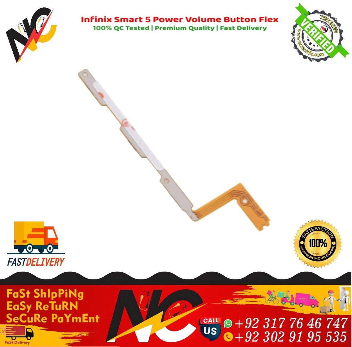 Infinix Smart 5 Power Volume Button Flex 1