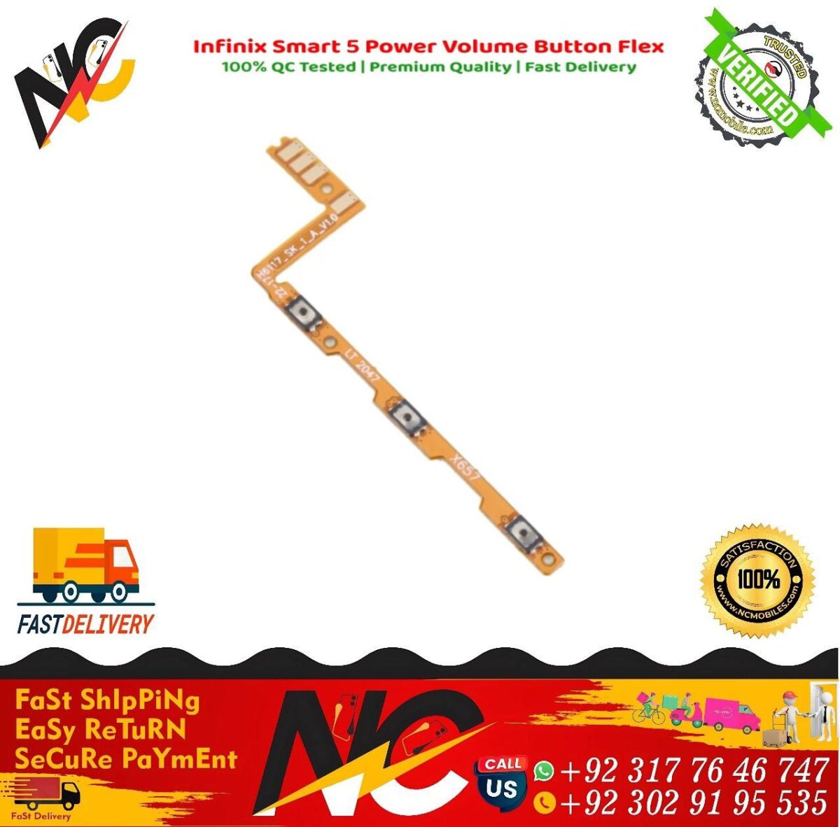 Infinix Smart 5 Power Volume Button Flex 2