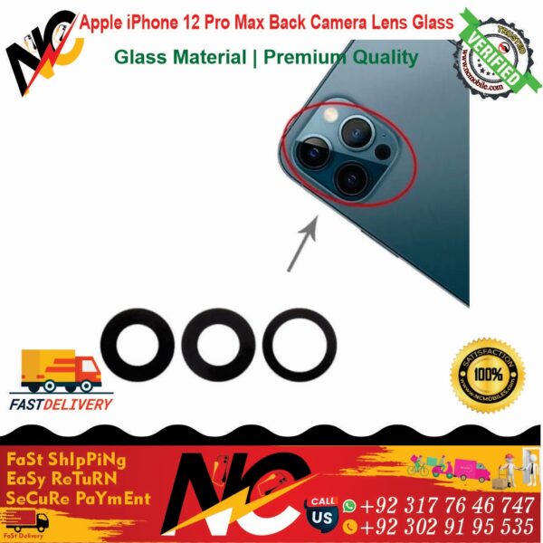 Apple iPhone 12 Pro Max Back Camera Lens Glass