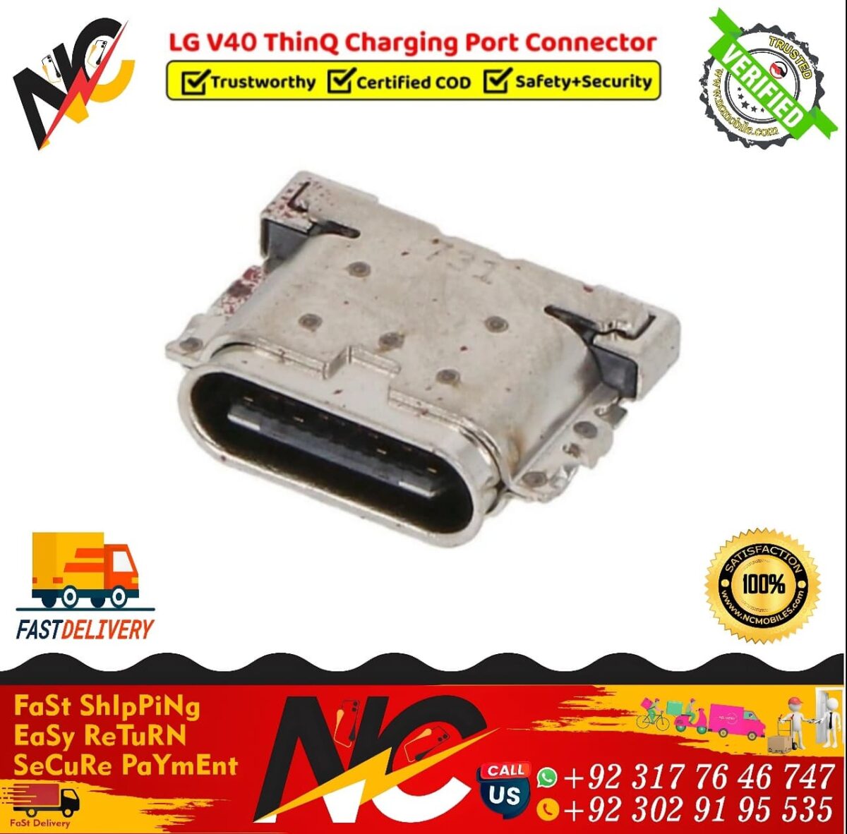 LG V40 ThinQ Charging Port Connector 1