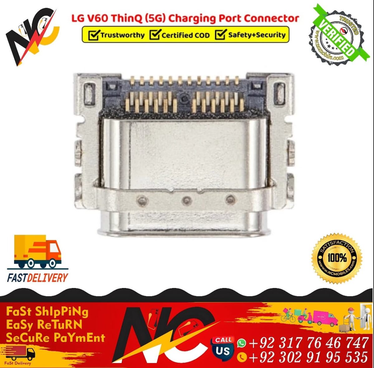 LG V60 ThinQ 5G Charging Port Connector 1