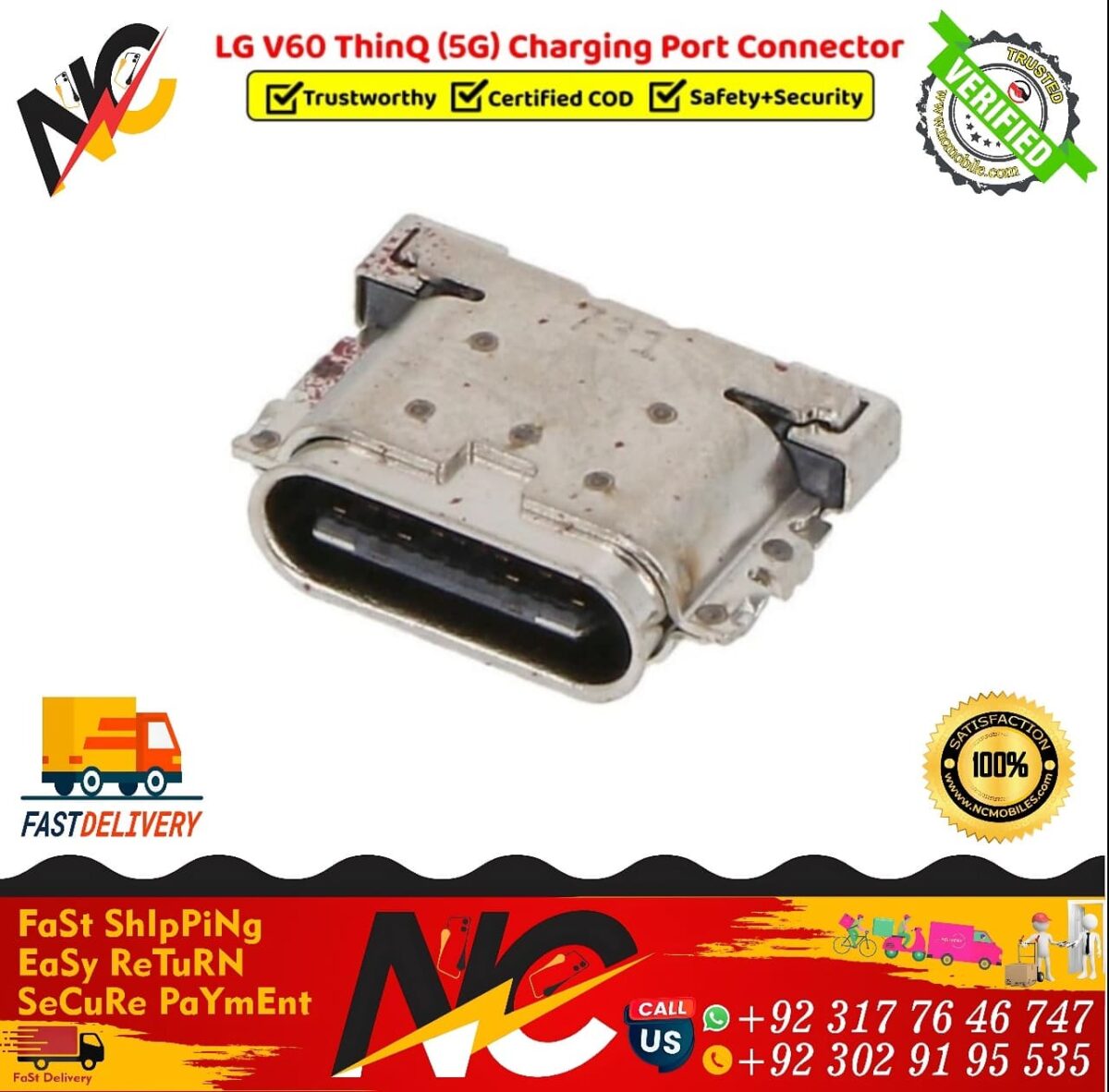 LG V60 ThinQ 5G Charging Port Connector