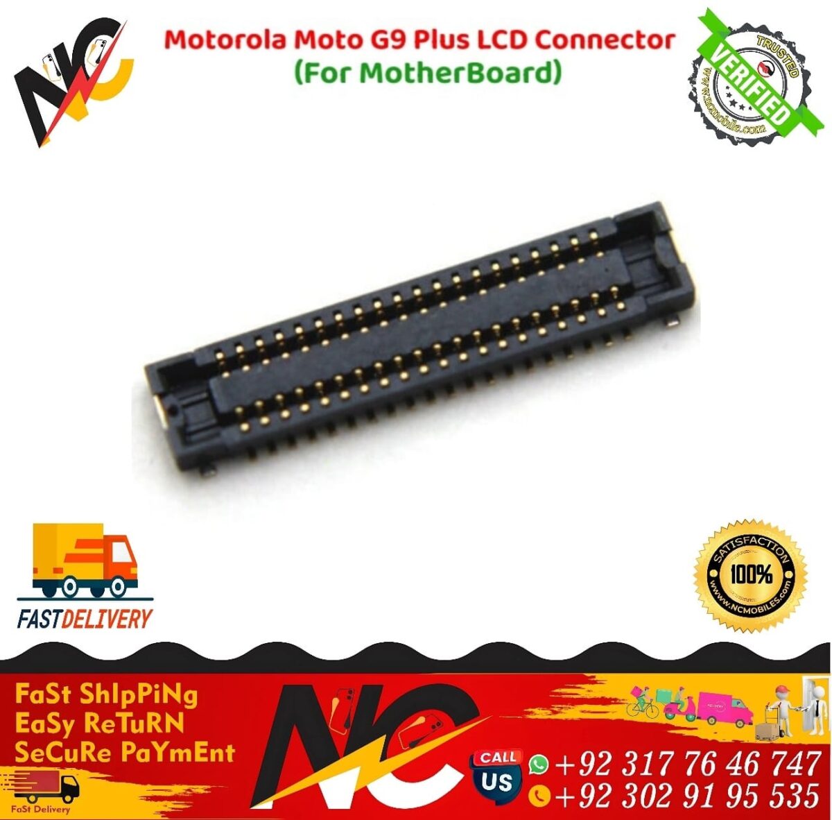 Motorola Moto G9 Plus LCD Connector