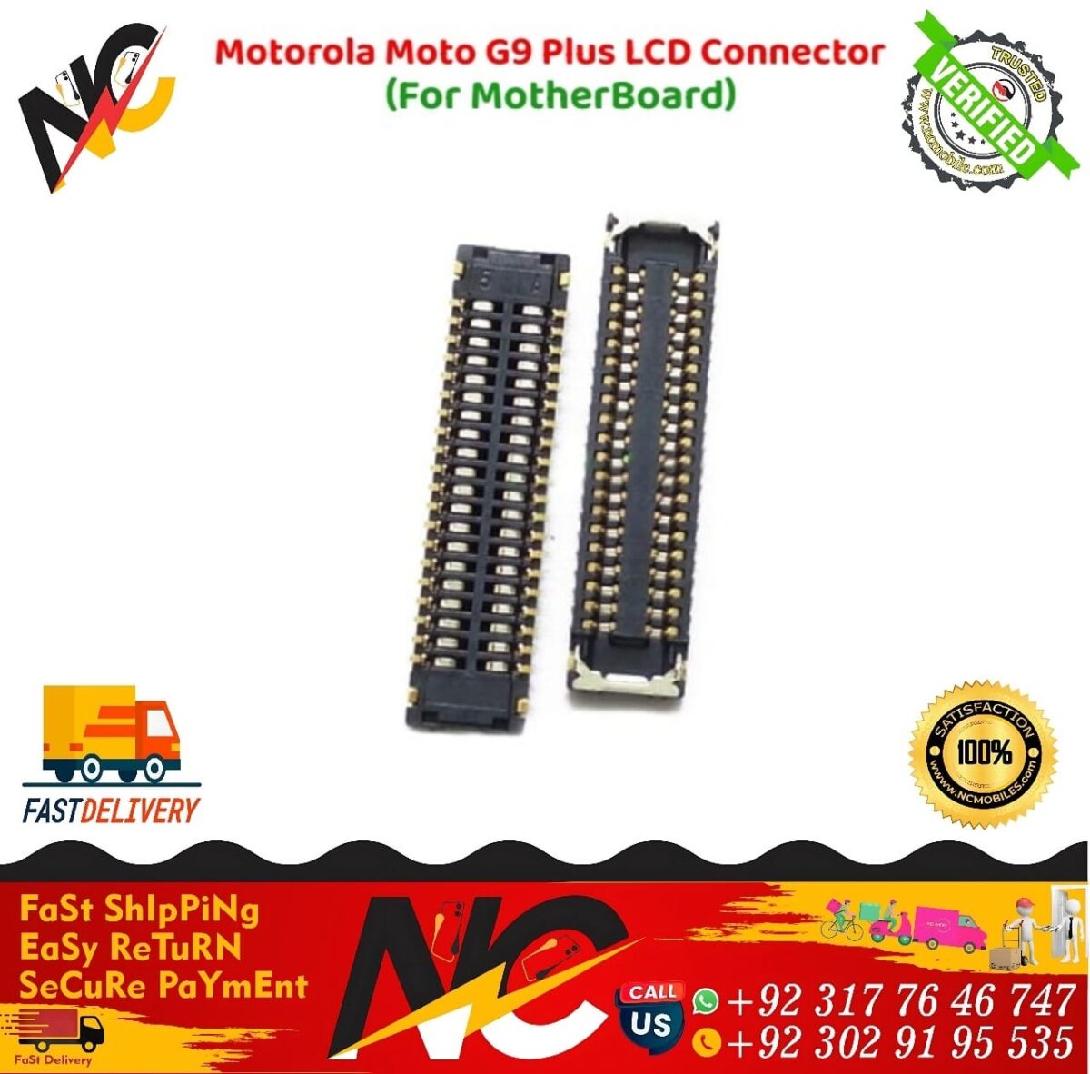 Motorola Moto G9 Plus LCD Connector 2
